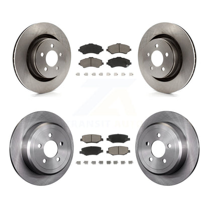 Disc Brake Rotors And Ceramic Pads Front Rear Kit For Jeep Liberty Dodge Nitro