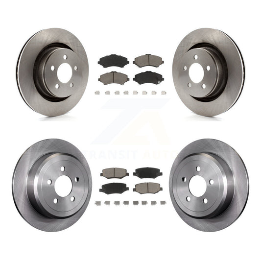Disc Brake Rotors And Ceramic Pads Front Rear Kit For Jeep Liberty Dodge Nitro