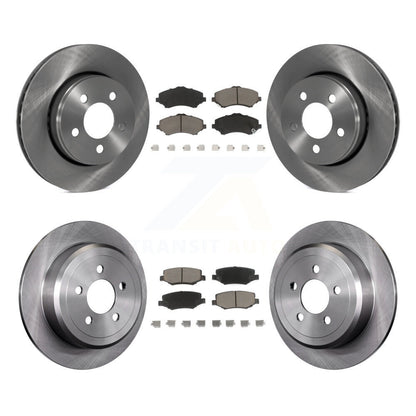 Disc Brake Rotors And Ceramic Pads Front Rear Kit For Jeep Liberty Dodge Nitro