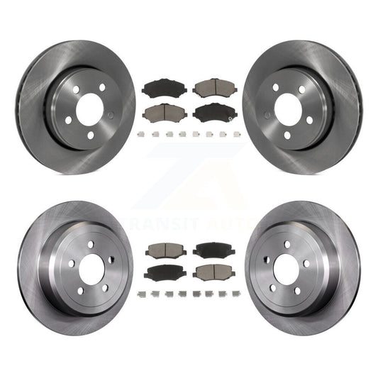 Disc Brake Rotors And Ceramic Pads Front Rear Kit For Jeep Liberty Dodge Nitro