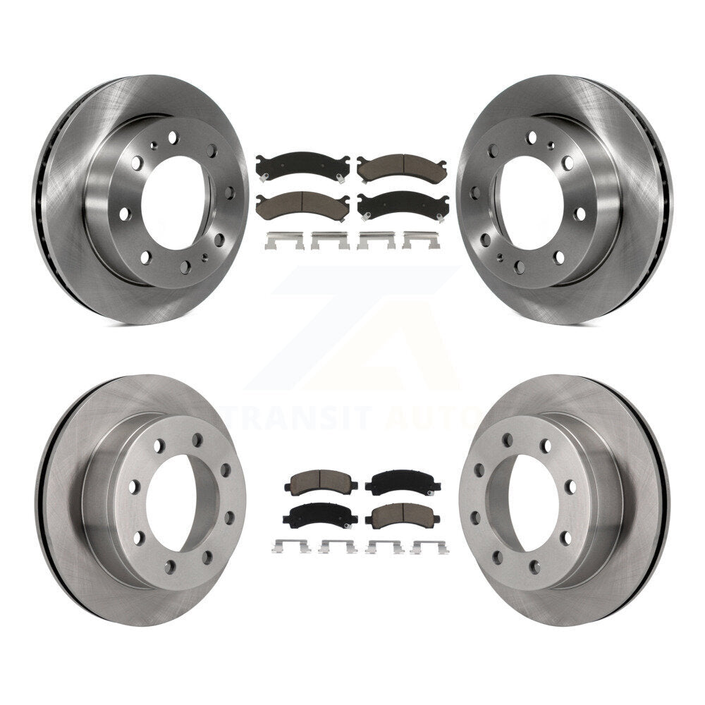 Brake Rotor And Ceramic Pad Front Rear Kit For GMC Savana 2500 Chevrolet Express
