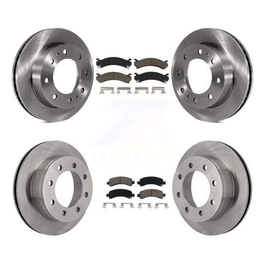 Brake Rotor And Ceramic Pad Front Rear Kit For GMC Savana 2500 Chevrolet Express