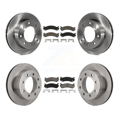 Brake Rotors Ceramic Pad Front Rear Kit For Chevrolet GMC Sierra 2500 HD 3500 XL