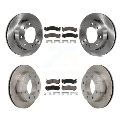 Brake Rotor & Ceramic Pad Front Rear Kit For Chevrolet GMC Sierra 2500 HD Hummer