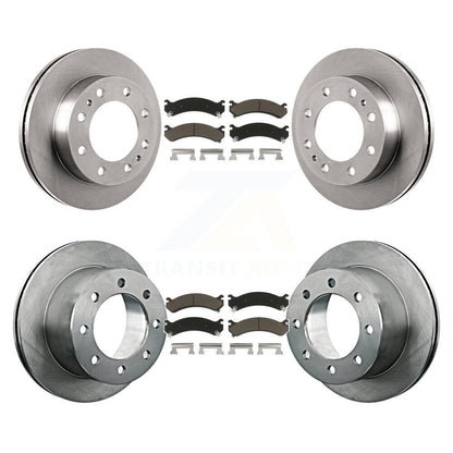 Brake Rotor & Ceramic Pad Front Rear Kit For Chevrolet GMC Silverado 3500 Sierra