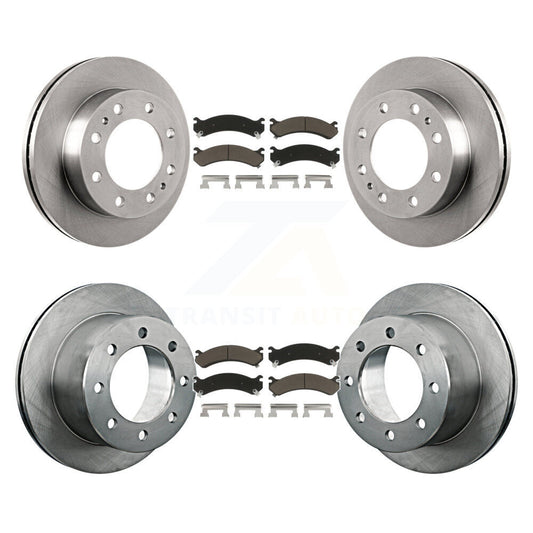 Brake Rotor & Ceramic Pad Front Rear Kit For Chevrolet GMC Silverado 3500 Sierra