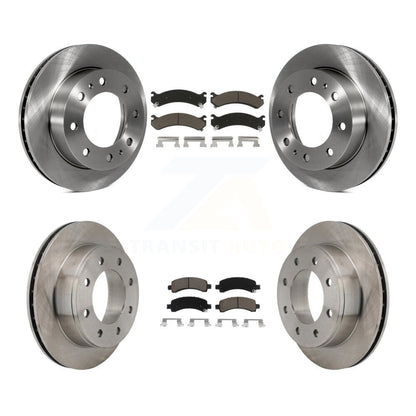 Brake Rotor And Ceramic Pad Front Rear Kit For Chevrolet Express 2500 GMC Savana