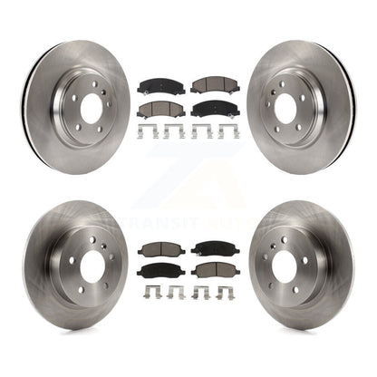 Brake Rotors Ceramic Pad Front Rear Kit For 2006-2011 Buick Lucerne Cadillac DTS