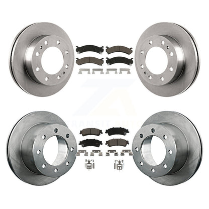 Brake Rotor & Ceramic Pad Front Rear Kit For GMC Sierra 3500 Chevrolet Silverado
