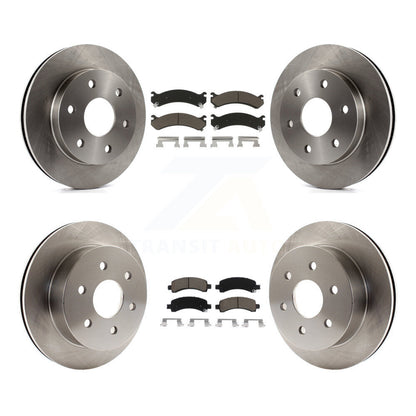 Brake Rotor And Ceramic Pad Front Rear Kit For Chevrolet Express 2500 GMC Savana