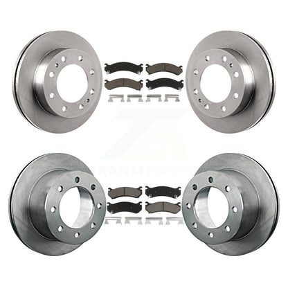 Disc Brake Rotors And Ceramic Pads Front Rear Kit For GMC Sierra 3500 Classic