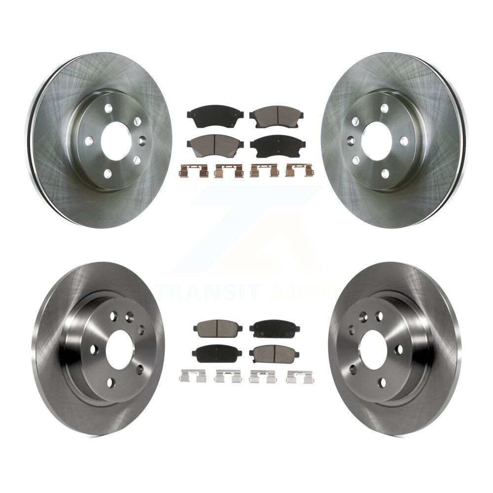 Disc Brake Rotors & Ceramic Pad Front Rear Kit For Chevrolet Cruze Sonic Limited