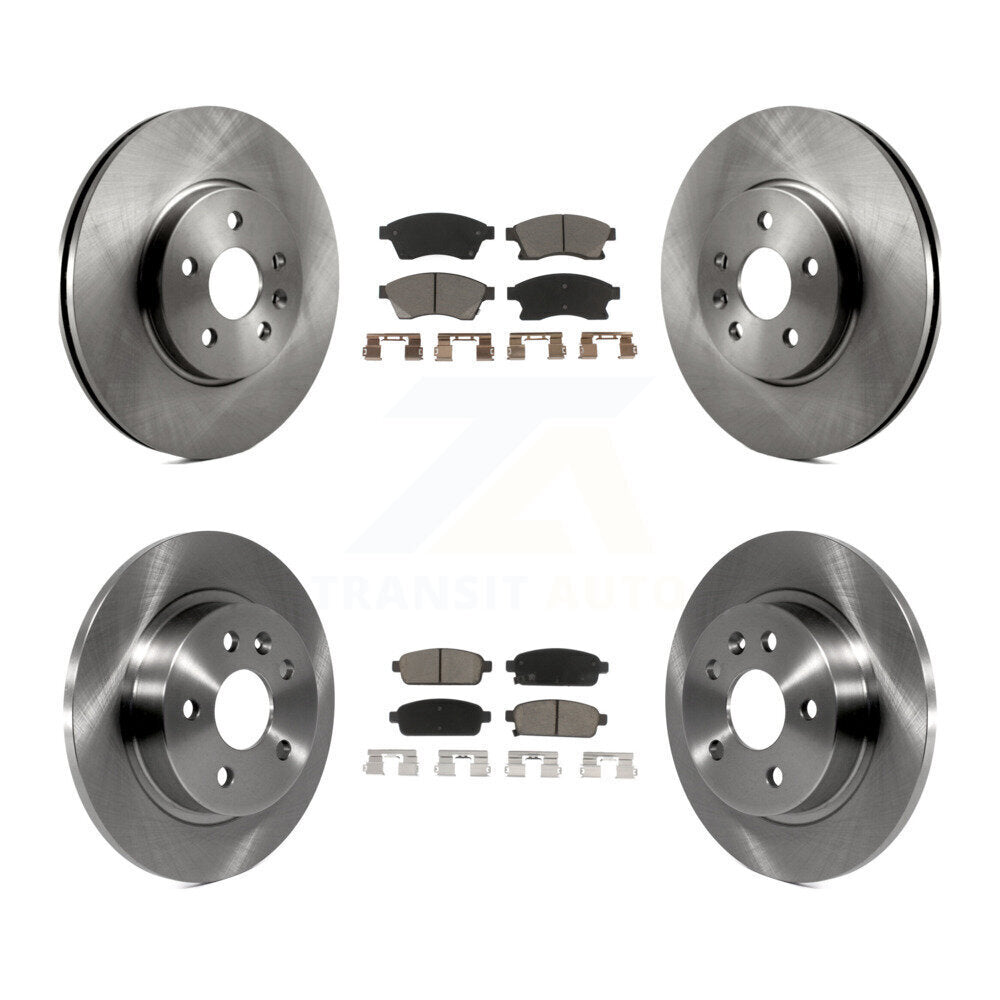 Disc Brake Rotor And Ceramic Pad Front Rear Kit For 2013-2014 Chevrolet Sonic RS