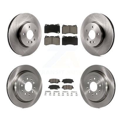 Disc Brake Rotors And Ceramic Pads Front Rear Kit For Cadillac ATS