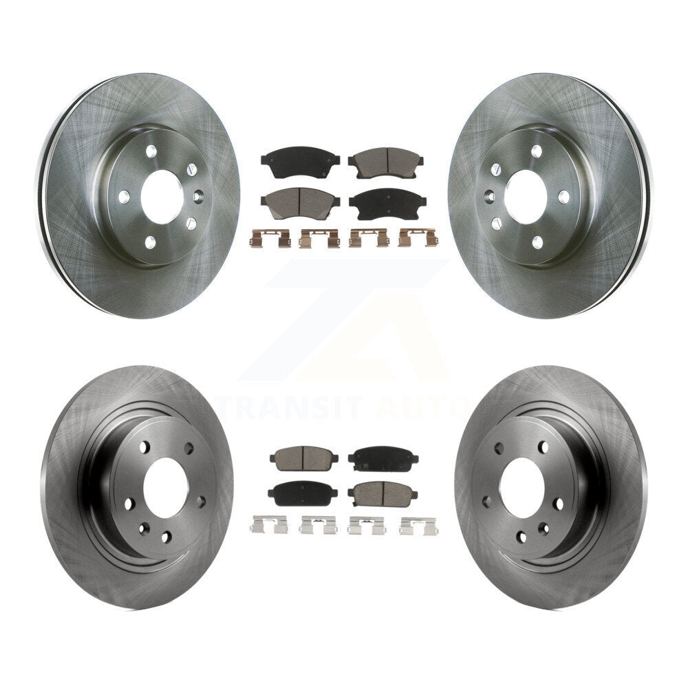 Disc Brake Rotors And Ceramic Pads Front Rear Kit For Chevrolet Cruze
