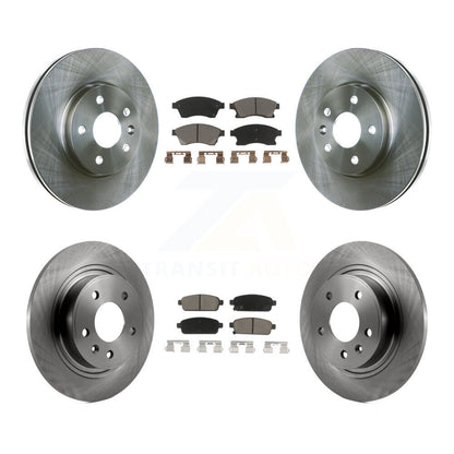 Disc Brake Rotors And Ceramic Pads Front Rear Kit For Chevrolet Cruze