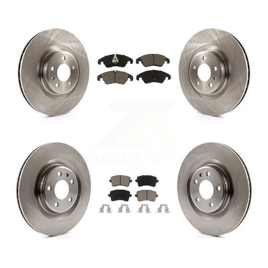 Disc Brake Rotors And Ceramic Pads Front Rear Kit For Audi Q5 S4 S5