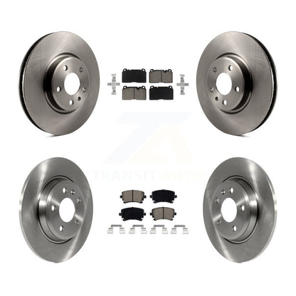 Disc Brake Rotors And Ceramic Pads Front Rear Kit For 2016 Audi Q5 FLEX engine