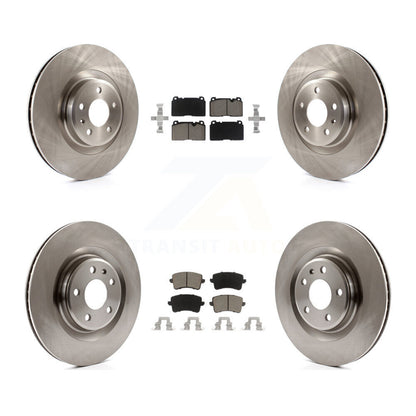 Disc Brake Rotors And Ceramic Pads Front Rear Kit For Audi Q5