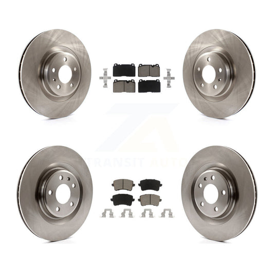 Disc Brake Rotors And Ceramic Pads Front Rear Kit For Audi Q5