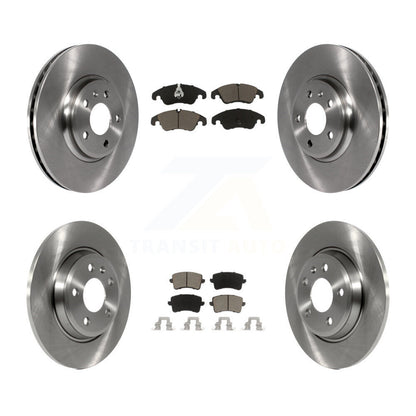 Disc Brake Rotors And Ceramic Pads Front Rear Kit For Audi Q5 A4 Quattro A5