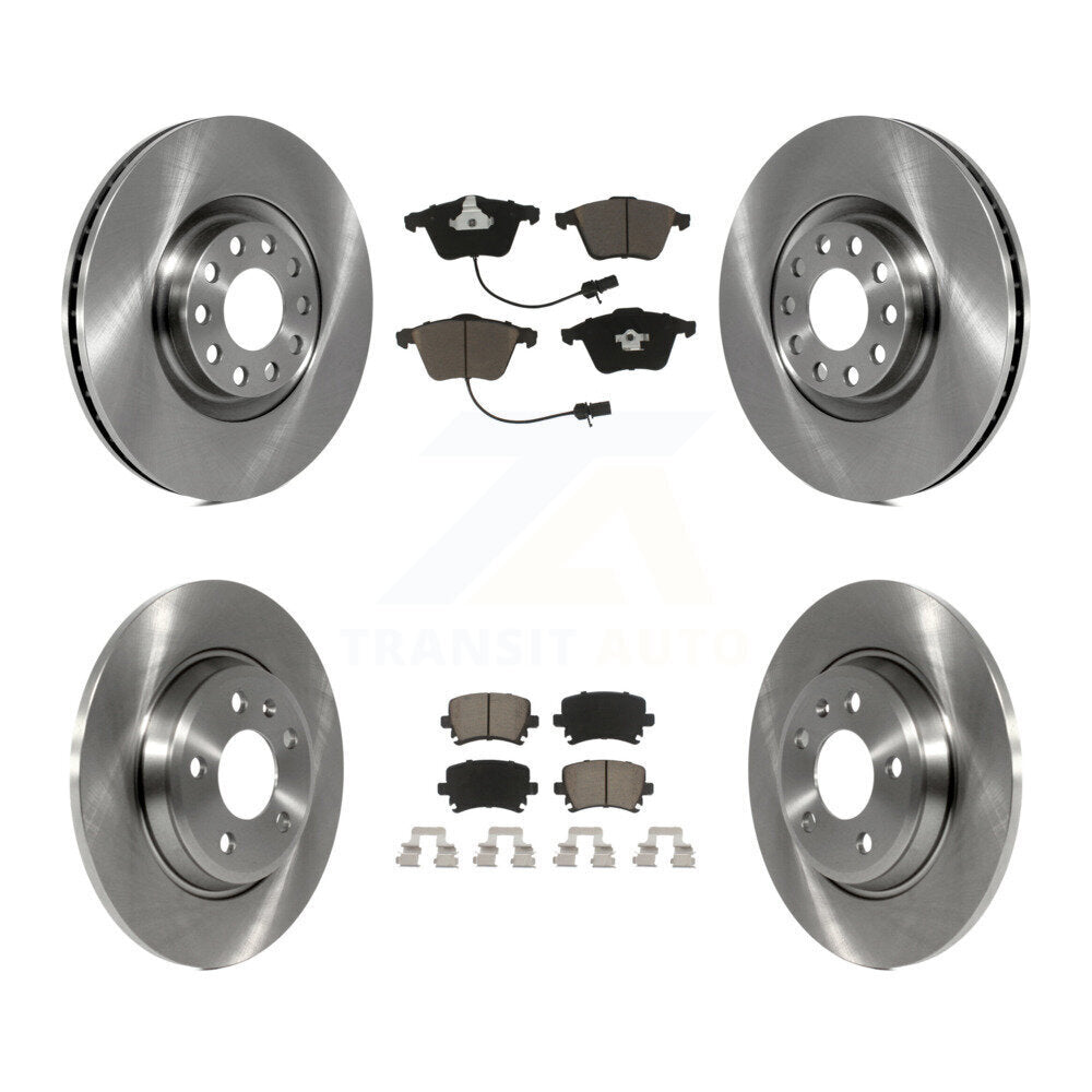 Disc Brake Rotor Ceramic Pad Front Rear Kit For 2009 Audi A4 Quattro Convertible