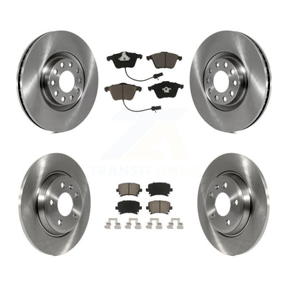 Disc Brake Rotor Ceramic Pad Front Rear Kit For 2009 Audi A4 Quattro Convertible