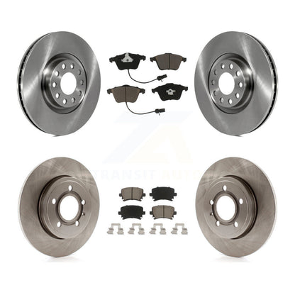 Disc Brake Rotors And Ceramic Pads Front Rear Kit For Audi A4 Quattro