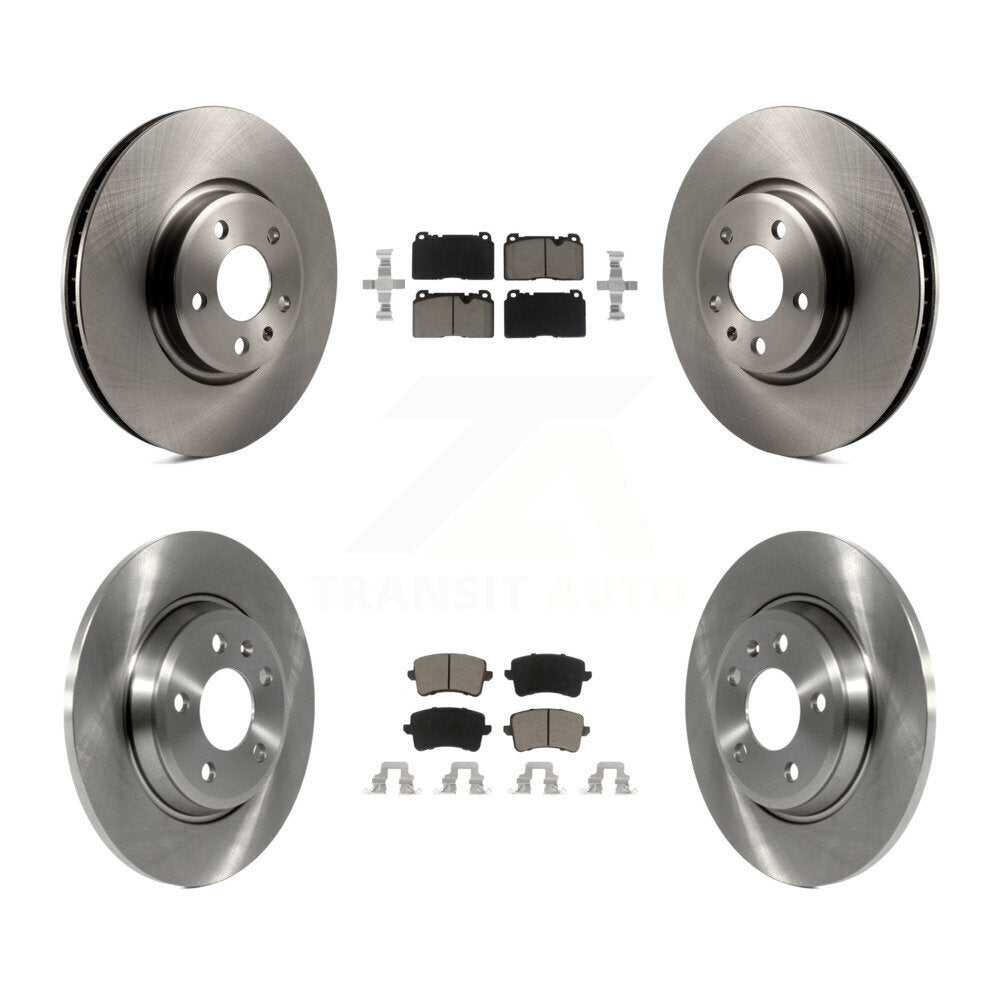 Disc Brake Rotors And Ceramic Pads Front Rear Kit For Audi Q5