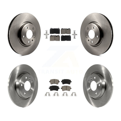 Disc Brake Rotors And Ceramic Pads Front Rear Kit For Audi Q5