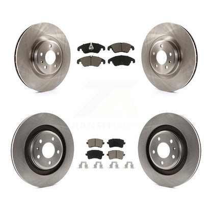 Disc Brake Rotors And Ceramic Pads Front Rear Kit For Audi S5 S4