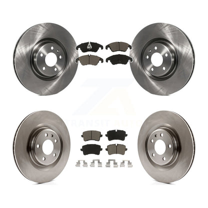Disc Brake Rotors And Ceramic Pads Front Rear Kit For Audi A6