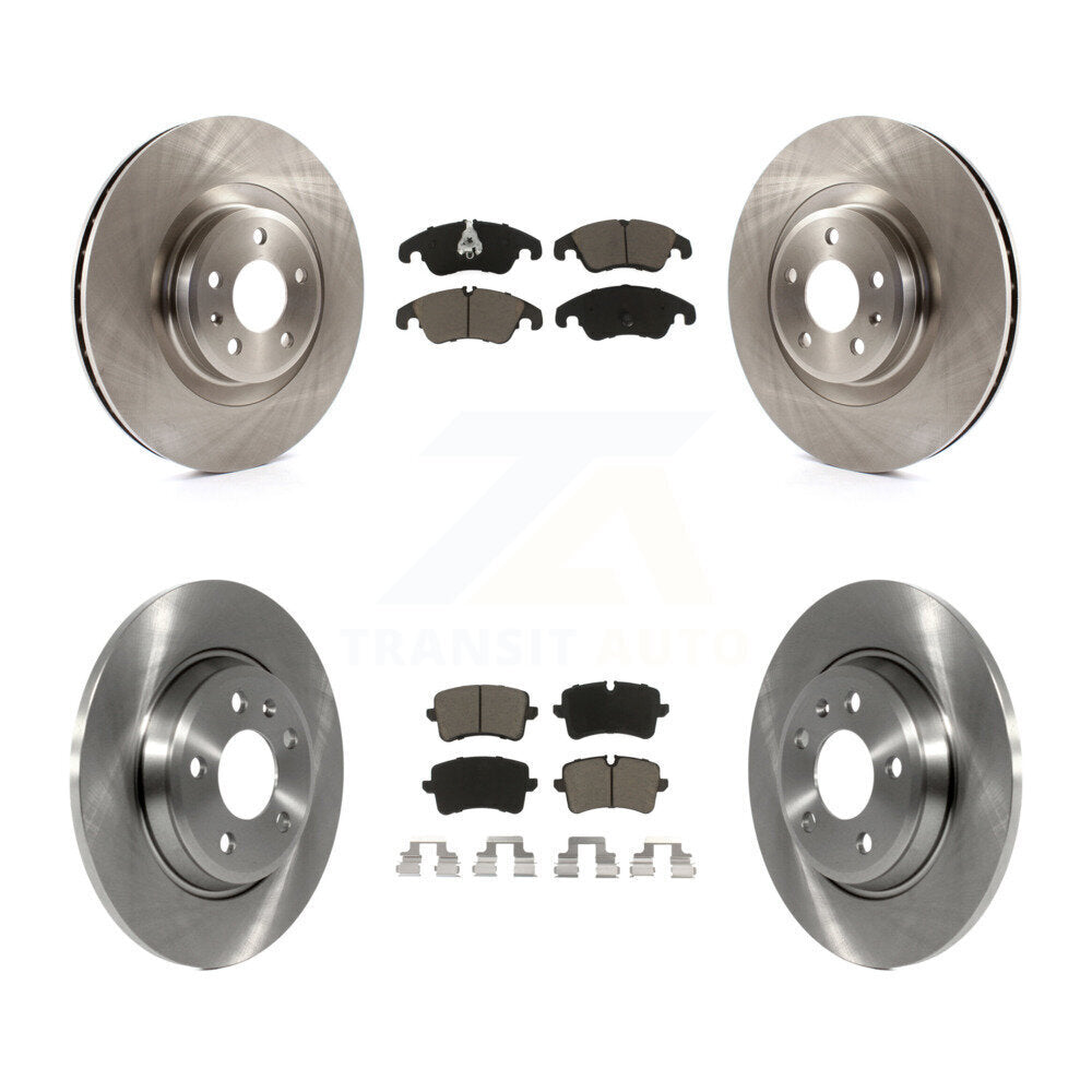 Disc Brake Rotors And Ceramic Pads Front Rear Kit For Audi A6