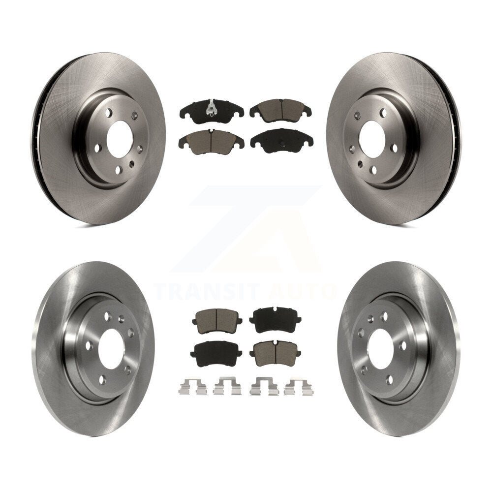 Disc Brake Rotors And Ceramic Pads Front Rear Kit For Audi A6