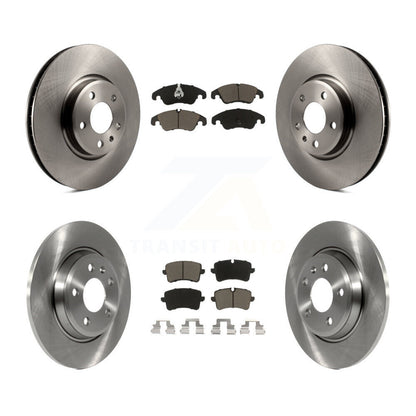 Disc Brake Rotors And Ceramic Pads Front Rear Kit For Audi A6