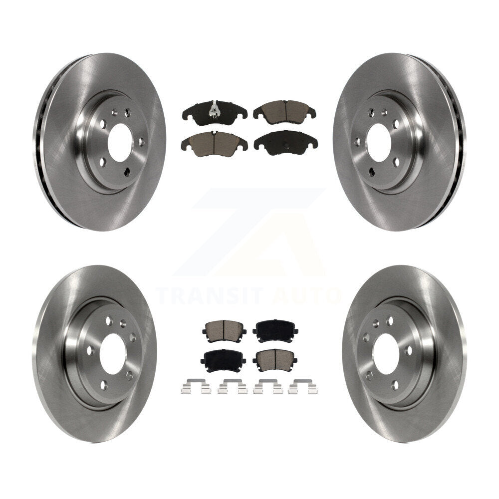 Disc Brake Rotors And Ceramic Pads Front Rear Kit For 2013 Audi A4 allroad