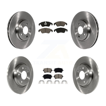 Disc Brake Rotors And Ceramic Pads Front Rear Kit For 2013 Audi A4 allroad
