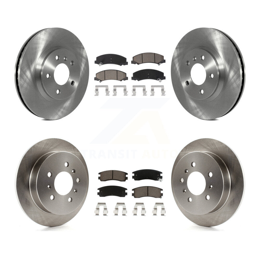 Disc Brake Rotor And Ceramic Pad Front Rear Kit For Chevrolet Impala Monte Carlo