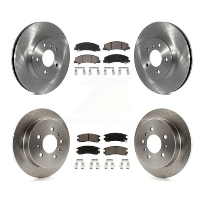 Disc Brake Rotor And Ceramic Pad Front Rear Kit For Chevrolet Impala Monte Carlo