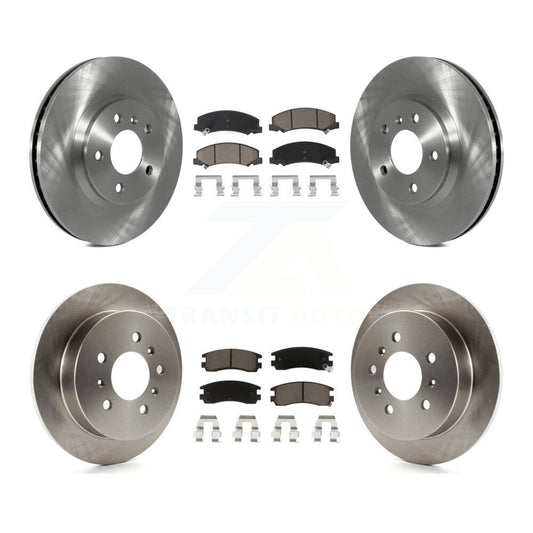 Disc Brake Rotor And Ceramic Pad Front Rear Kit For Chevrolet Impala Monte Carlo