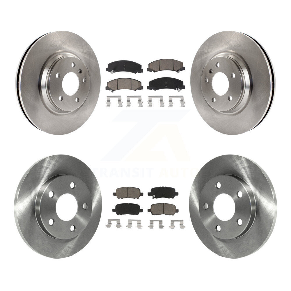 Disc Brake Rotors And Ceramic Pads Front Rear Kit For Chevrolet Impala Limited