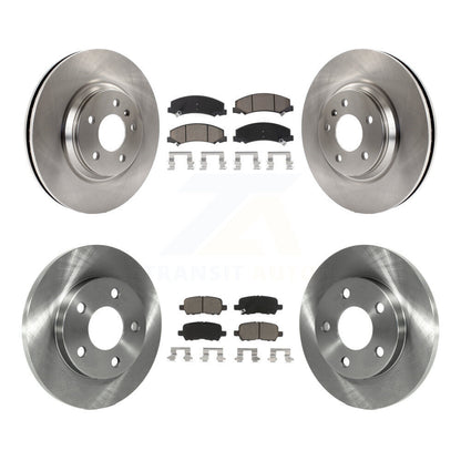 Disc Brake Rotors And Ceramic Pads Front Rear Kit For Chevrolet Impala Limited