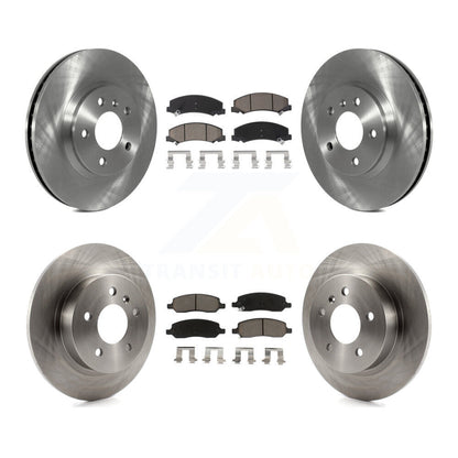Disc Brake Rotors And Ceramic Pads Front Rear Kit For Buick Lucerne