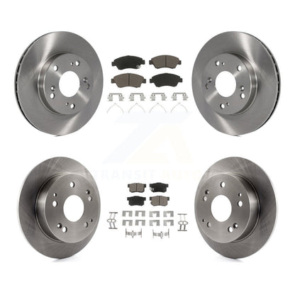 Disc Brake Rotors And Ceramic Pads Front Rear Kit For Honda Civic Acura RSX
