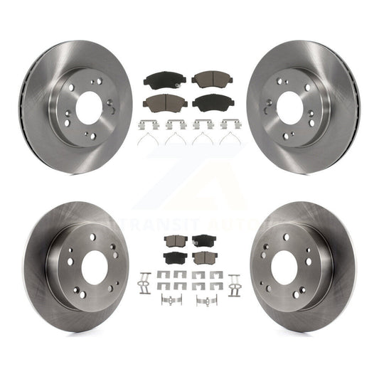 Disc Brake Rotors And Ceramic Pads Front Rear Kit For Honda Civic Acura RSX