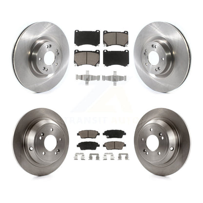 Disc Brake Rotor & Ceramic Pad Front Rear Kit For 2012-2014 Hyundai Genesis 5.0L