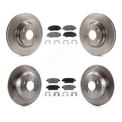 Disc Brake Rotors And Ceramic Pads Front Rear Kit For Hyundai Genesis 3.8L