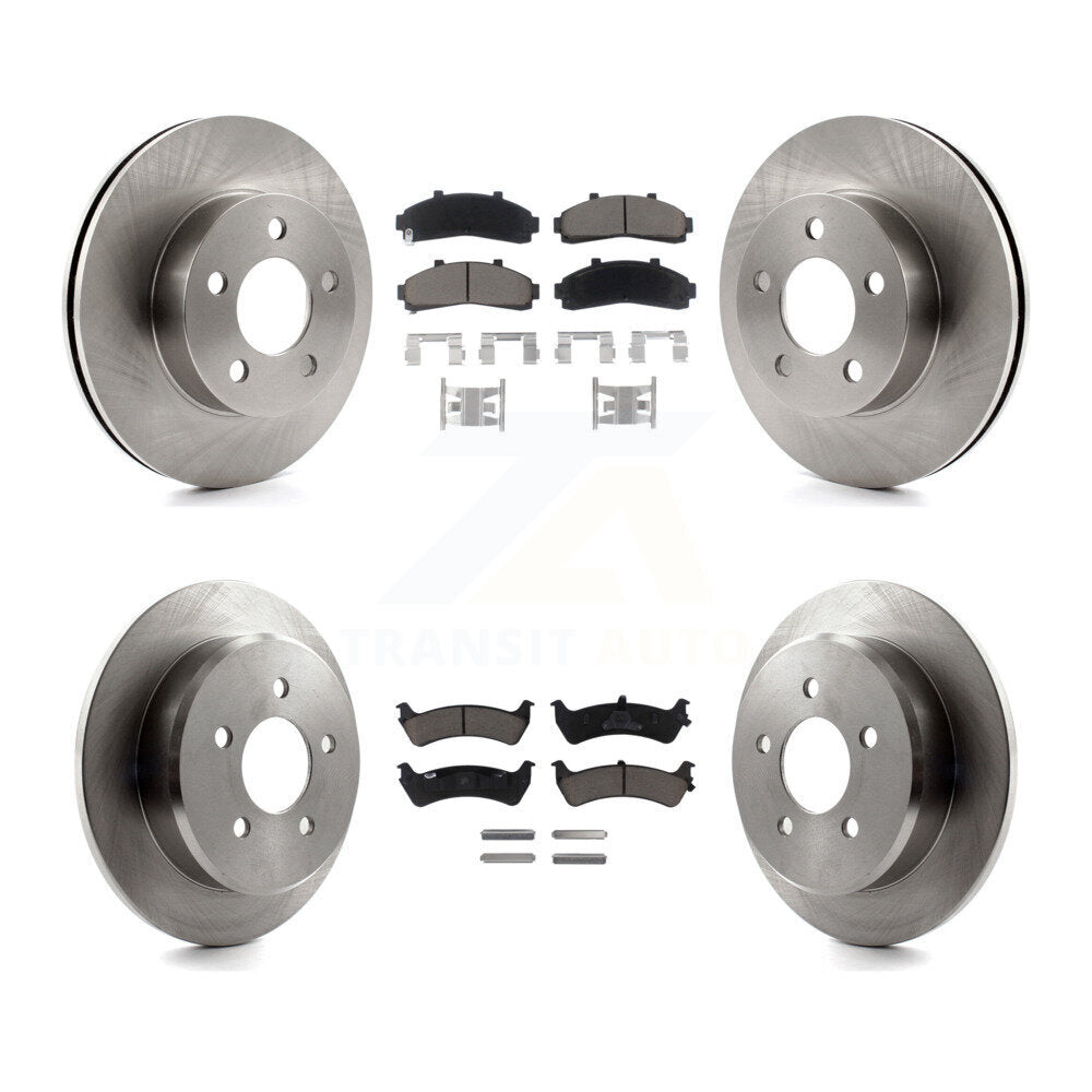 Disc Brake Rotor And Ceramic Pad Front Rear Kit For Ford Ranger Explorer Mercury