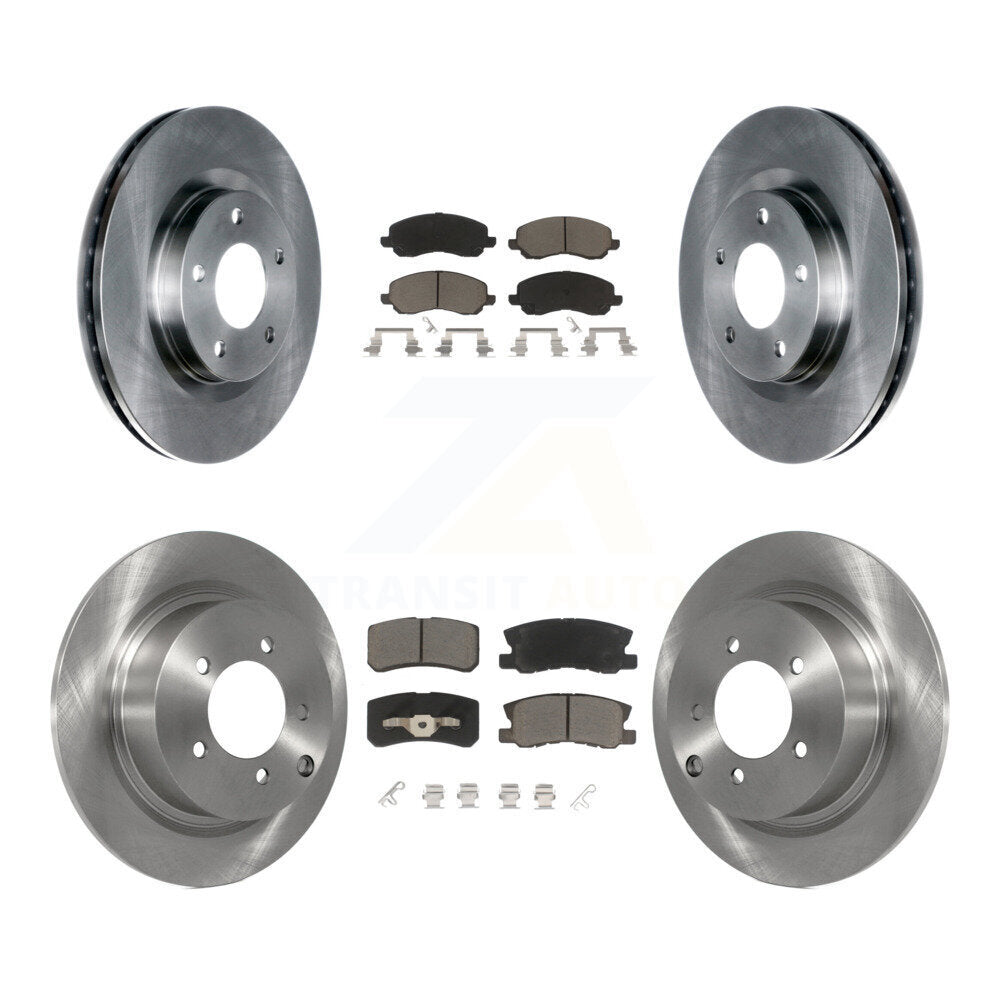 Brake Rotors Ceramic Pad Front Rear Kit For Jeep Mitsubishi Patriot Lancer Dodge