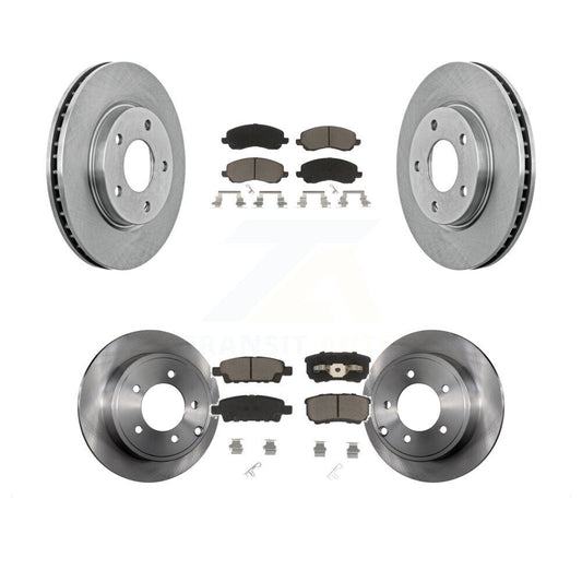 Disc Brake Rotors Ceramic Pad Front Rear Kit For Mitsubishi Lancer Dodge Caliber